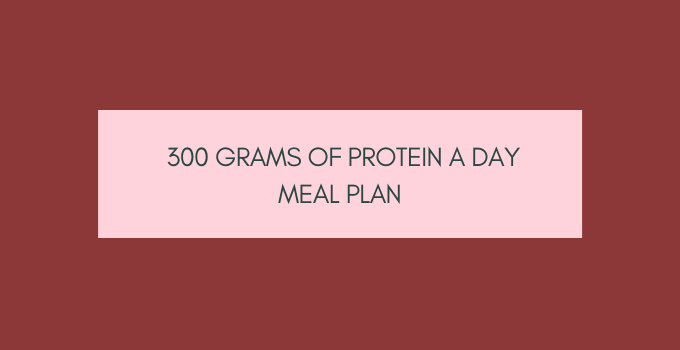 300 Grams of Protein A Day Meal Plan