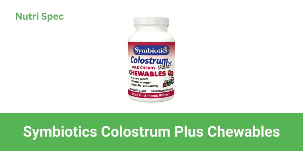 Symbiotics Colostrum Plus Chewables