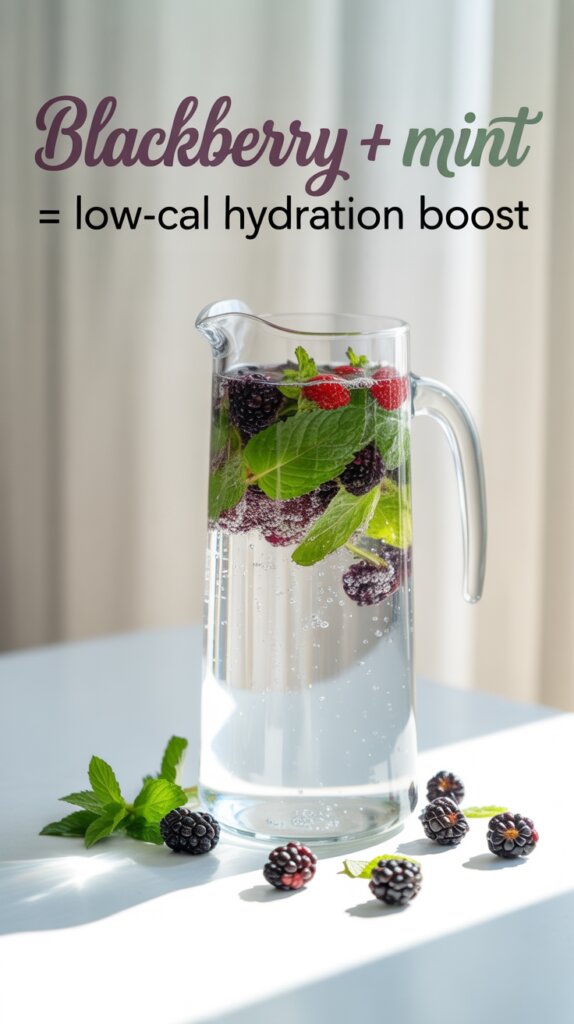 blackberry mint hydration drink