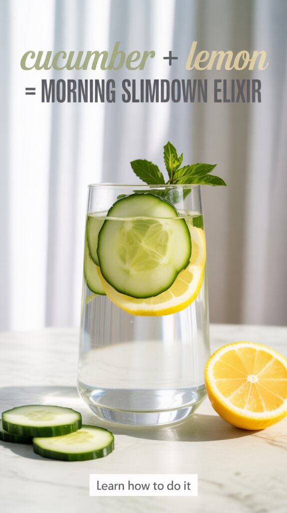 cucumber lemon detox drink