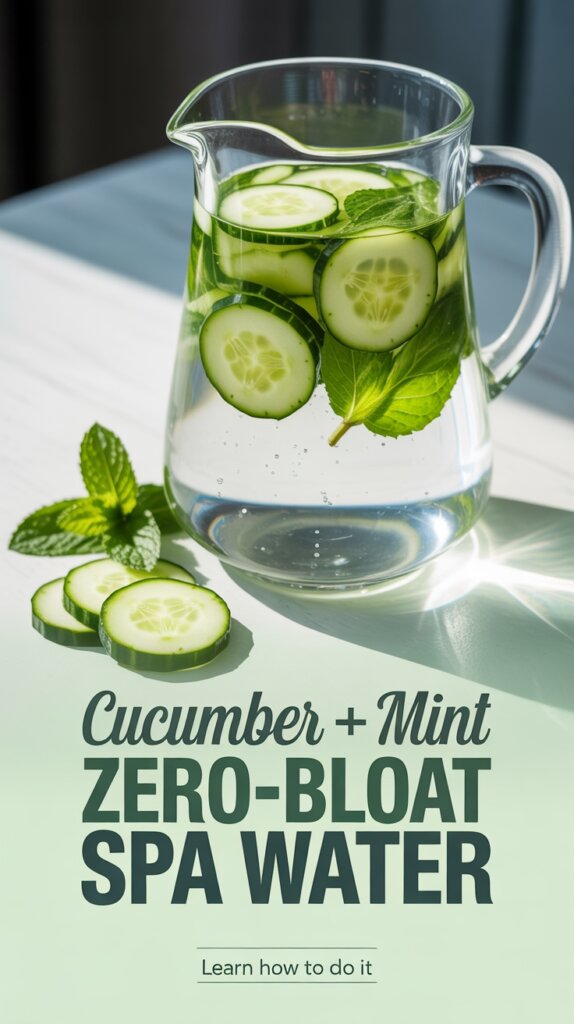 fresh cucumber mint infusion