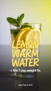 lemon water detox plan
