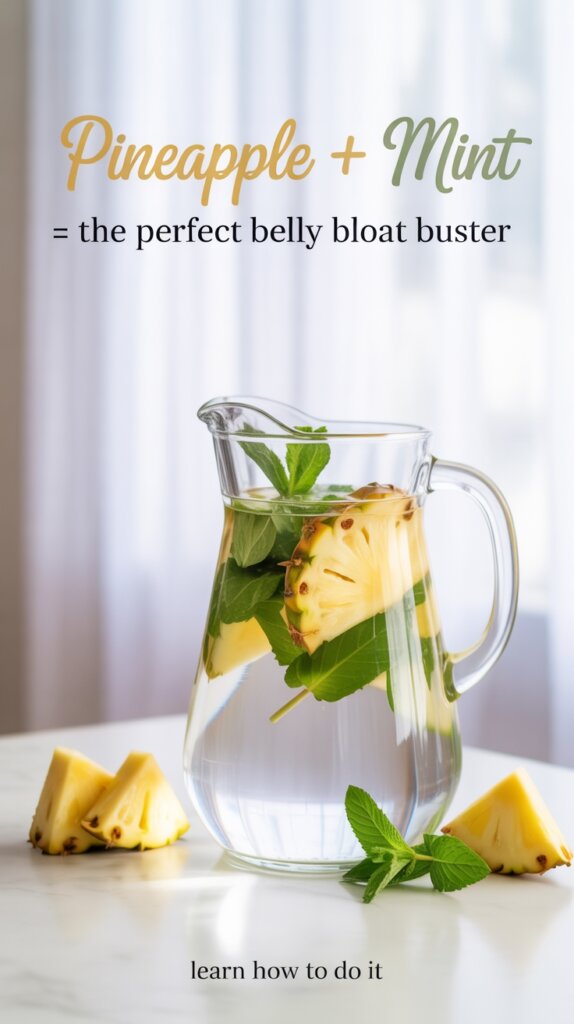 pineapple mint bloat remedy