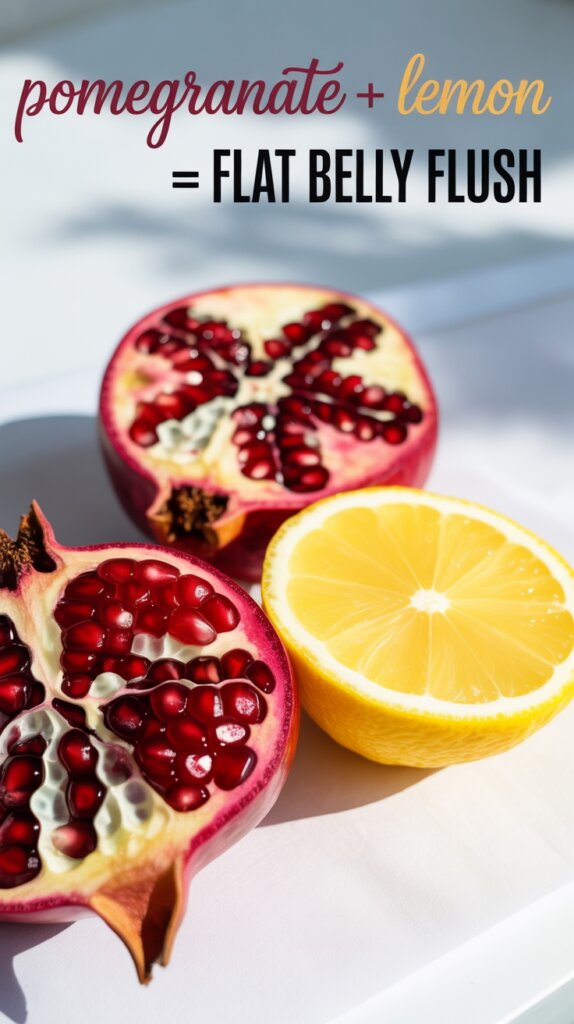 pomegranate lemon belly detox