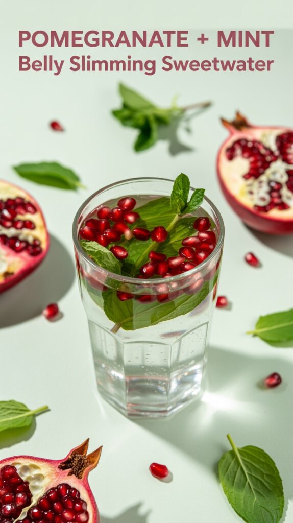 pomegranate mint slimming drink